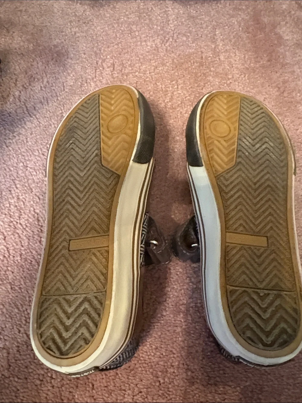 Morgan & Milo Brown, Cream & Black Girls' Mary Jane Shoes